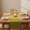 The Solid Linen Table Set